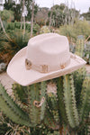 Heart Of Gold Cowgirl Hat - Khaki