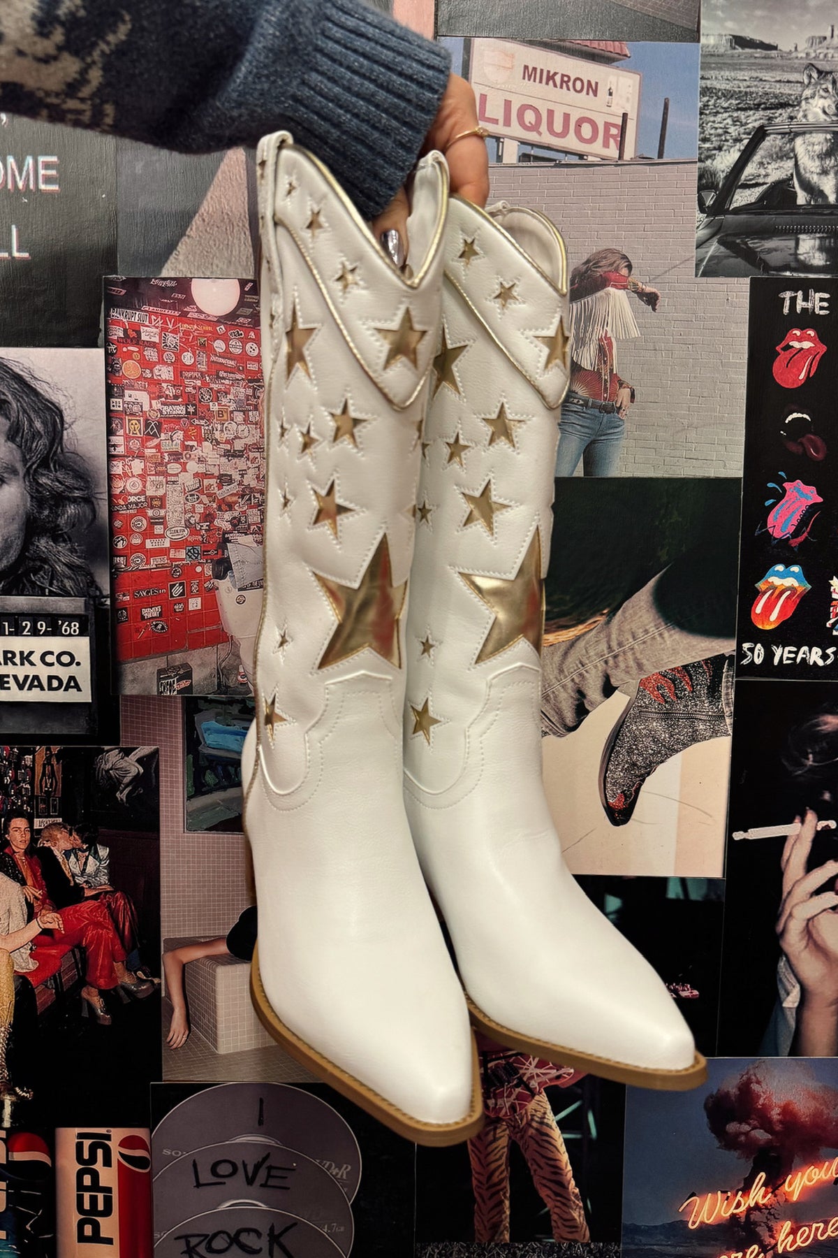 Billini Dollie Boots- White/Gold