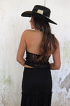 Savannah Lace Tube Top- Black