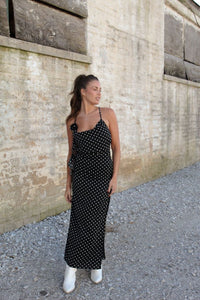 Eva Polka Dot Maxi Dress