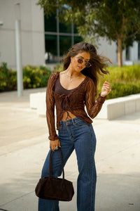 Raven Lee Lace Long Sleeve Top