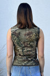 Camo Rhinestone Fringe Tank #5