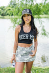 Beer Me Racerback Tank - Black