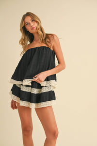 Santorini Lace Romper