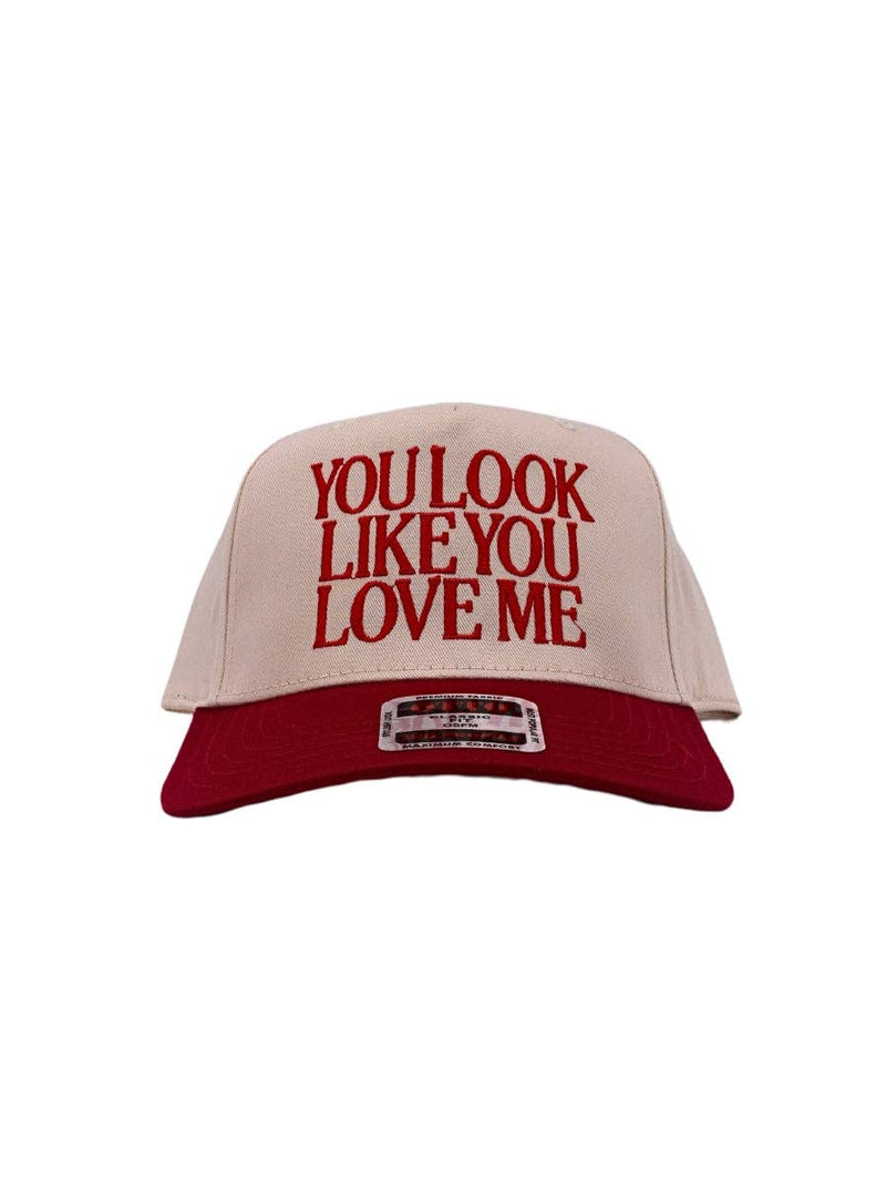 Pre-Order You Look Like You Love Me Hat- Red/Natural