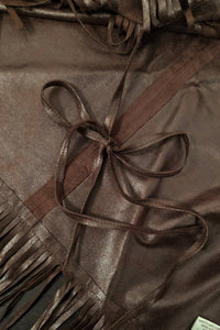 Round Top Fringe Poncho