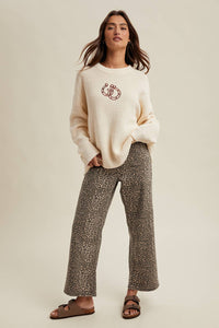 Double Horseshoe Sweater-Ivory