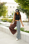 SPLIT DECISION CHECKERED PANTS: Brown/Black /