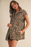 Wild Rebel Oversized Leopard Vest