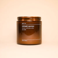 Midnight espresso soy candle -