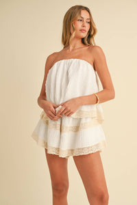 Santorini Lace Romper
