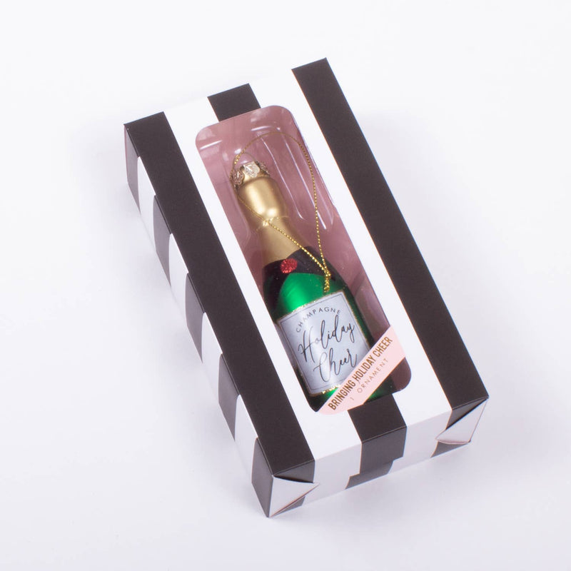 8 Oak Lane - Holiday Cheer Champagne Boxed Glass Ornament