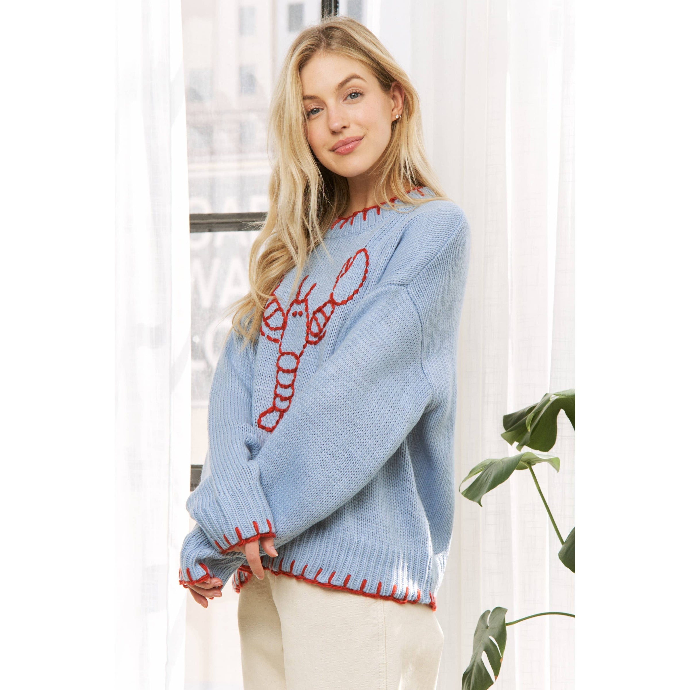 Pre-Order Cape Lobster Sweater- Blue