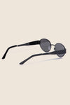 Thin Metal Oval Frame Sunglasses