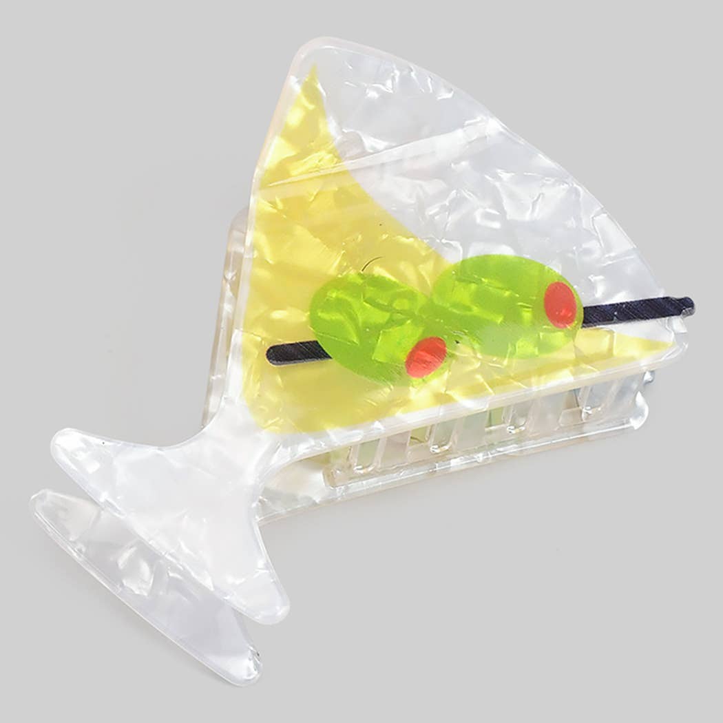 Martini Hair Clip