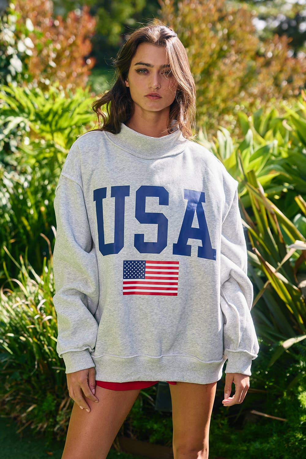 Pre-Order USA/AMERICA Reversible Mockneck