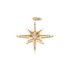 Large CZ Starburst Charm