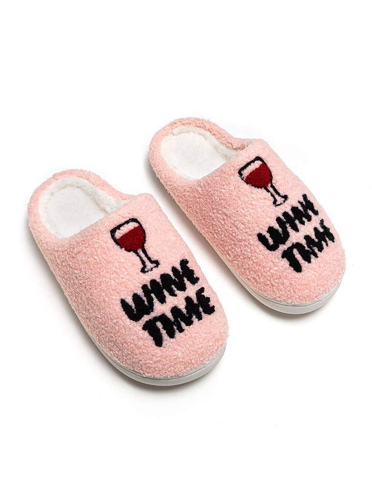Living Royal- Wine Time Slippers- Pink