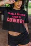 Save A Horse Ride A Cowboy Graphic Tee