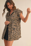Wild Rebel Oversized Leopard Vest