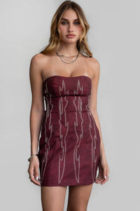 Arizona Western Strapless Mini Dress