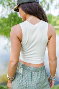 LA Basic Crop - Cream
