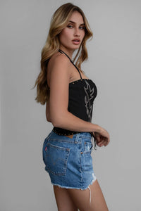Raelynn Corset Top- Brown