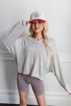 Hillsboro V Neck Sweater- Ivory