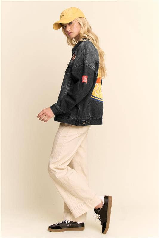 West Coast Denim Jacket- Black