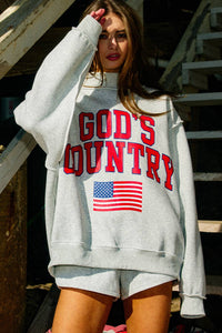 Gods Country/American Dream Mockneck Sweatshirt
