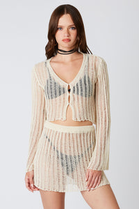 Beachy Knit Mini Skirt