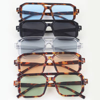 Tinted Block Aviator Sunglasses