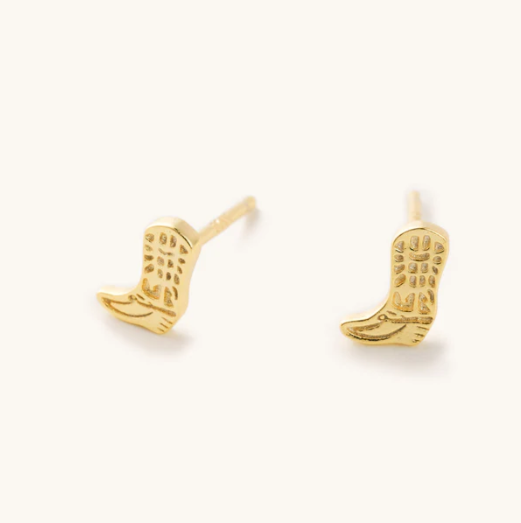 Cowboy Boot Stud Earrings