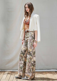 Combat Muse Camo Wide-Leg Jeans