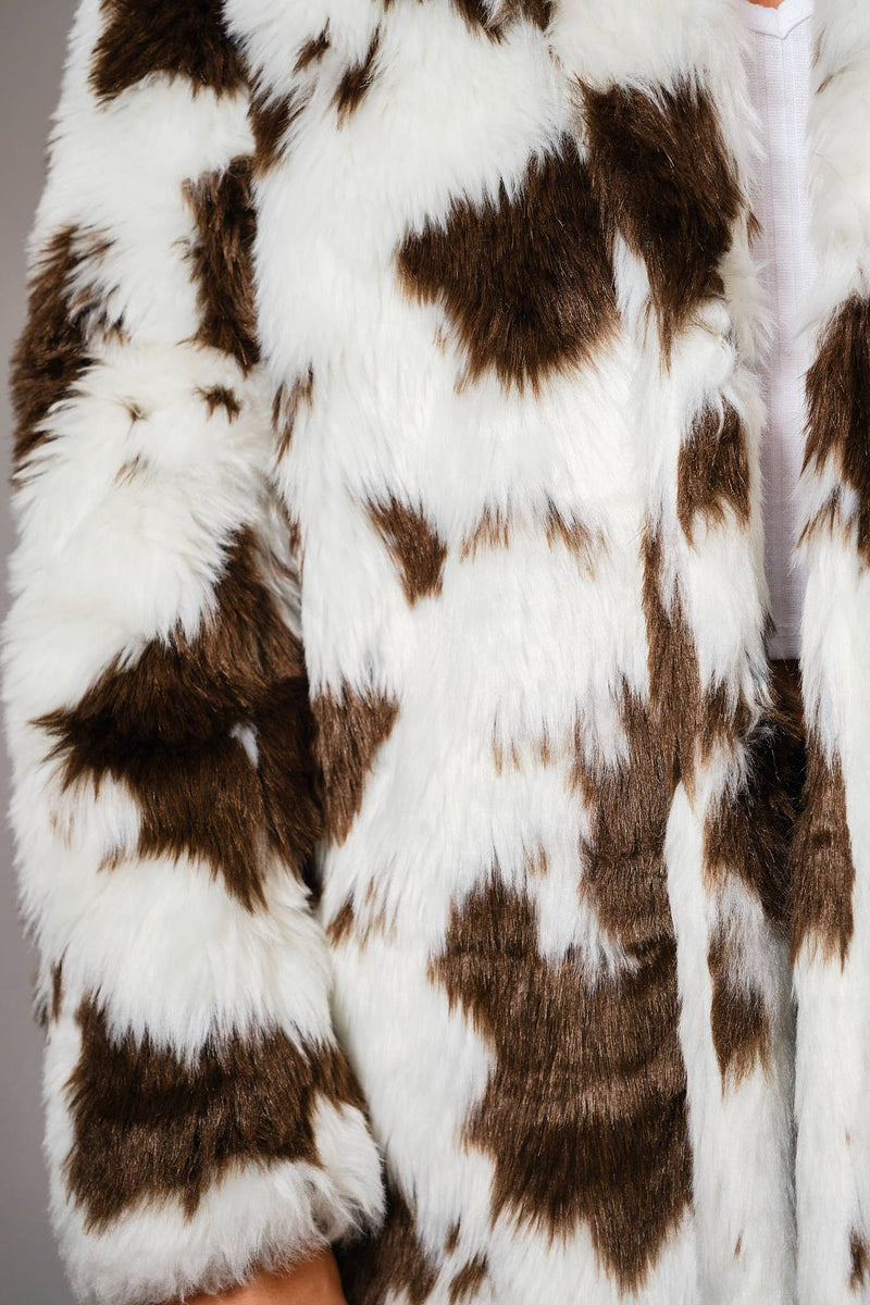 Cattle Drive Faux Fur Coat