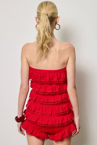 Odessa Romper- Red