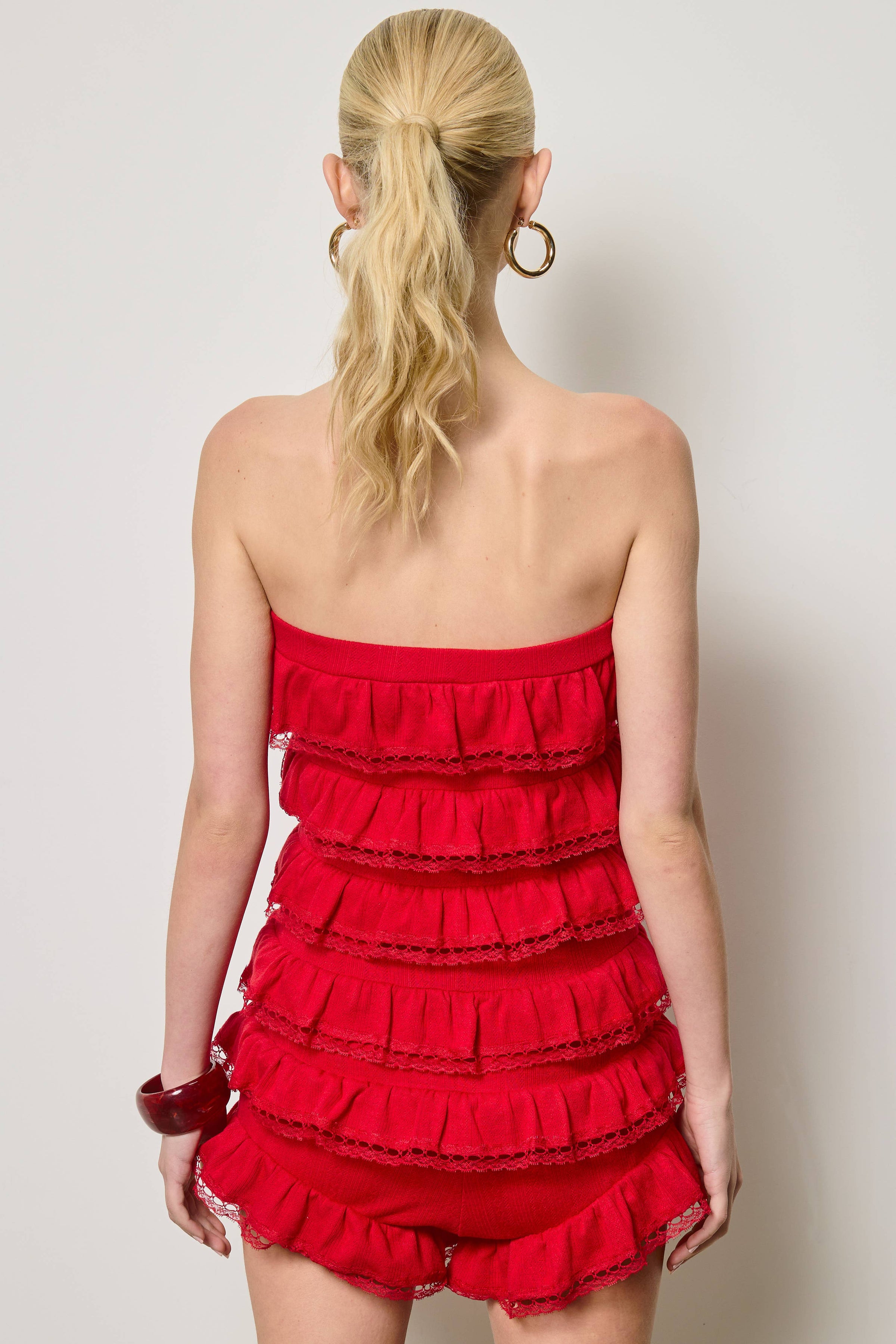 Odessa Romper- Red