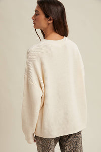 Double Horseshoe Sweater-Ivory