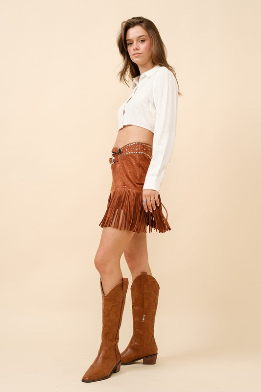 Wanderlust Suede Mini Skirt