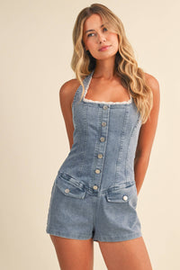 Saddle & Lace Romper