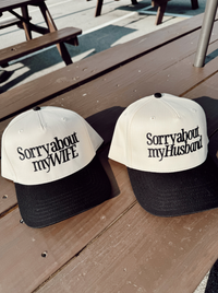 Sorry about my Wife Trucker Hat Black
