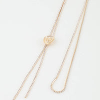 Cowboy Hat Toggle Necklace- Gold