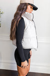 Night And Day Reversible Crop Puffer Vest