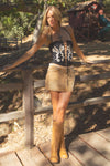 Clementine Western Bustier Corset Top: Black