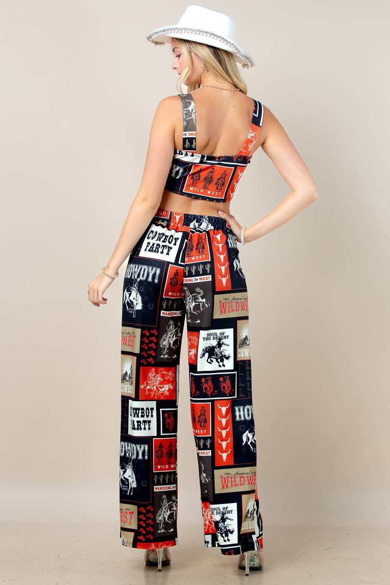 Cowboy Party Crop Top