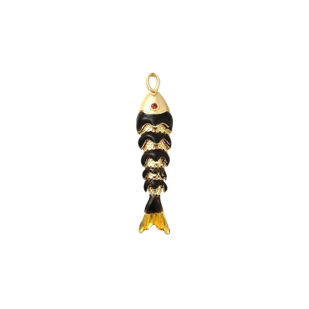 Gold Blackwater Fish Charm