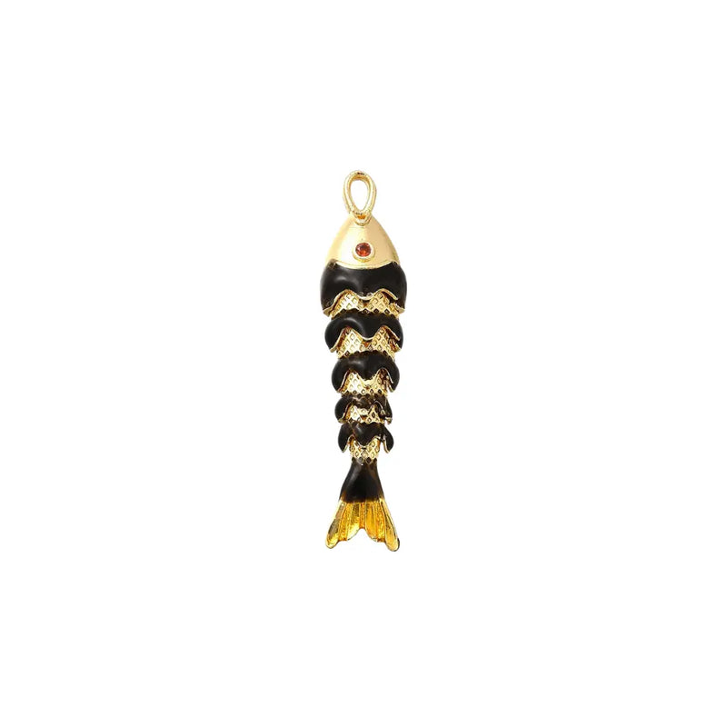 Gold Blackwater Fish Charm