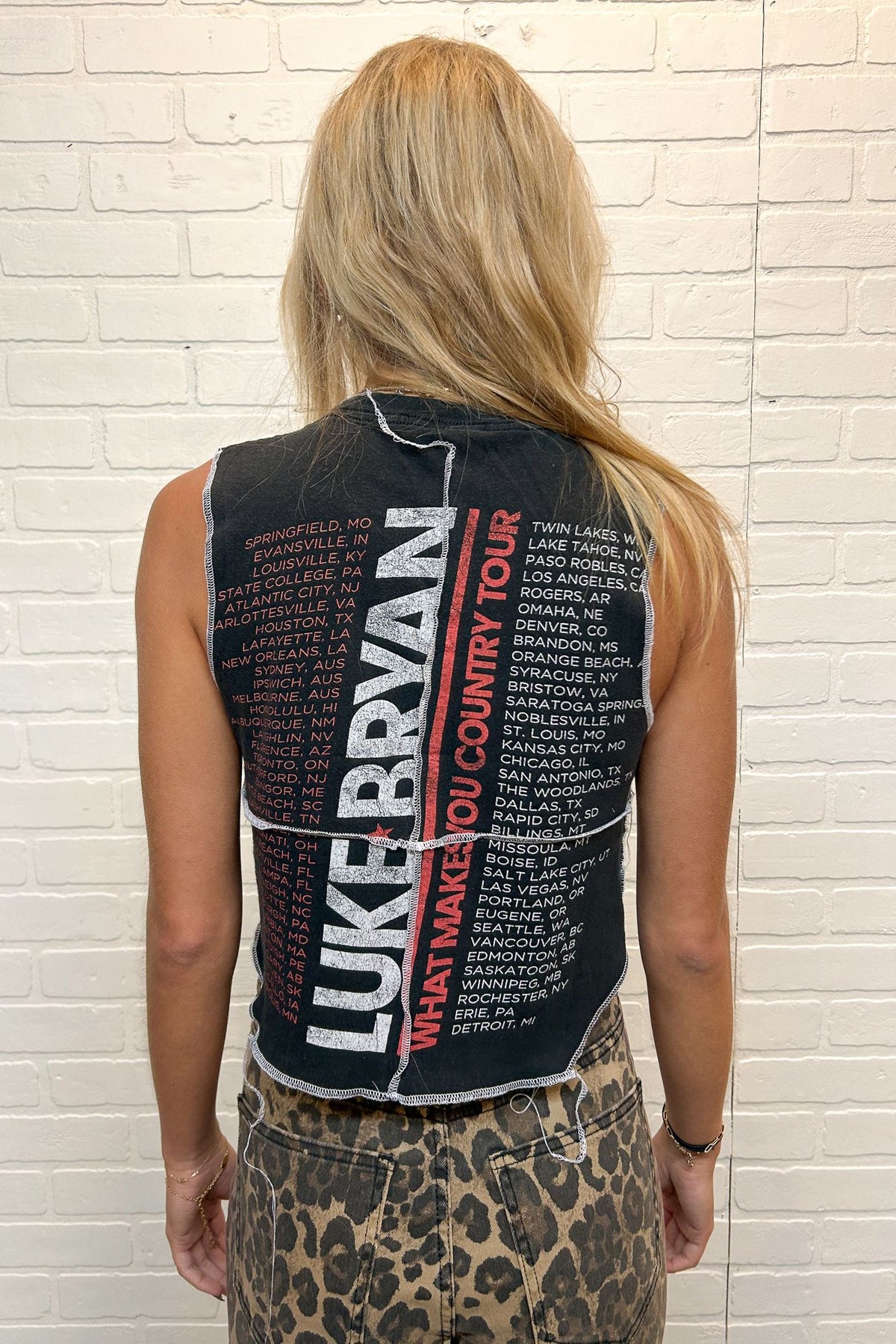 Luke Bryan Double Stitch Crop