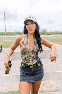 Urban Camo Corset Top