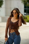 Raven Lee Lace Long Sleeve Top